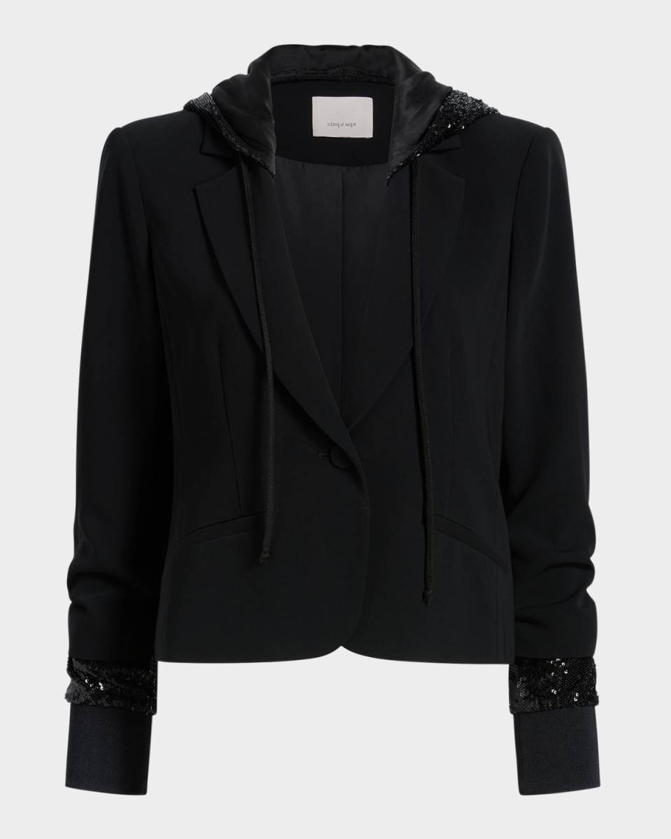 Sequin Hooded Le Petit Khloe Jacket